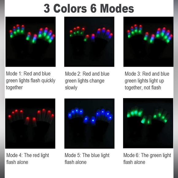 Light Up Gloves NEW - Picture 5 of 7